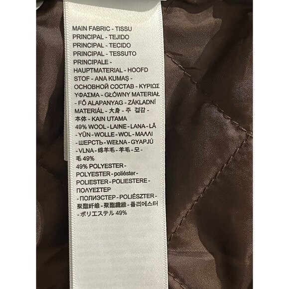 Levi's Brown Wool Blend Baby Bubble Pockets Button Oversized Trucker Jacket - Picture 11 of 16